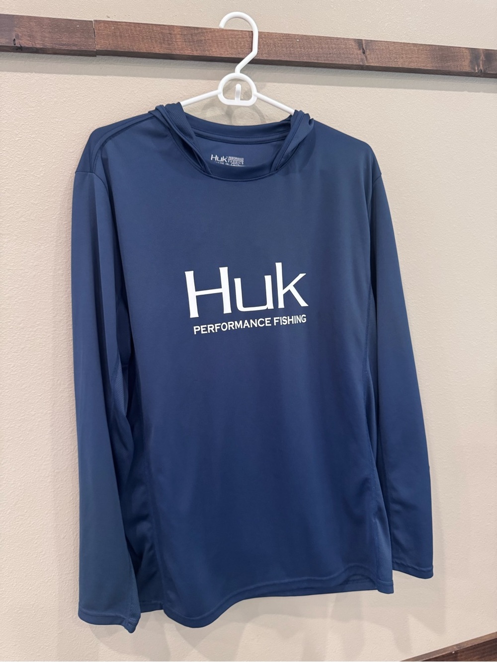 Huk Performance Fishing Hooded Sun Shirt – Blue | Long Sleeve